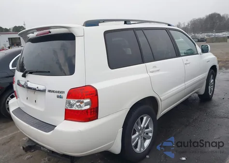 2006 Toyota Highlander Hybrid Limited V6 z USA, uszkodzony, nr VIN JTEEW21AX60016251